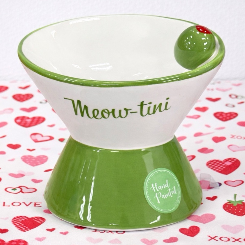 Meow Tini Cat Water/Food Bowl